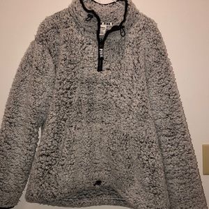 VS PINK sherpa quarter zip